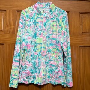 Lilly Pulitzer Vibrant Pink and Green sport Jacket